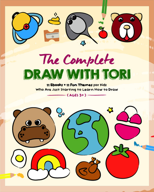 The Complete Draw With Tori Ebook Series • 11 Ebooks, 11 Fun Themes
